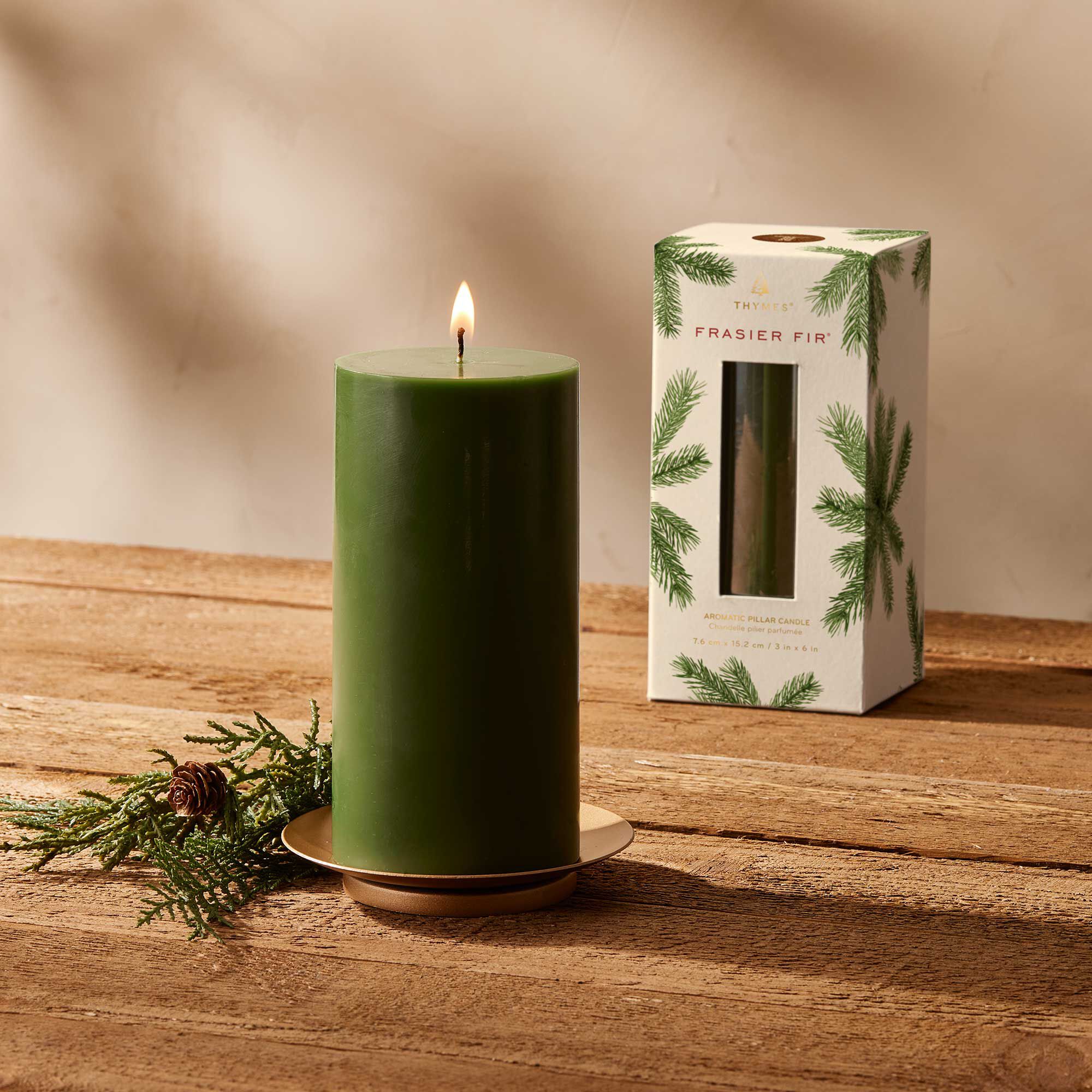Frasier Fir? Pillar Candle. Large - Image 2