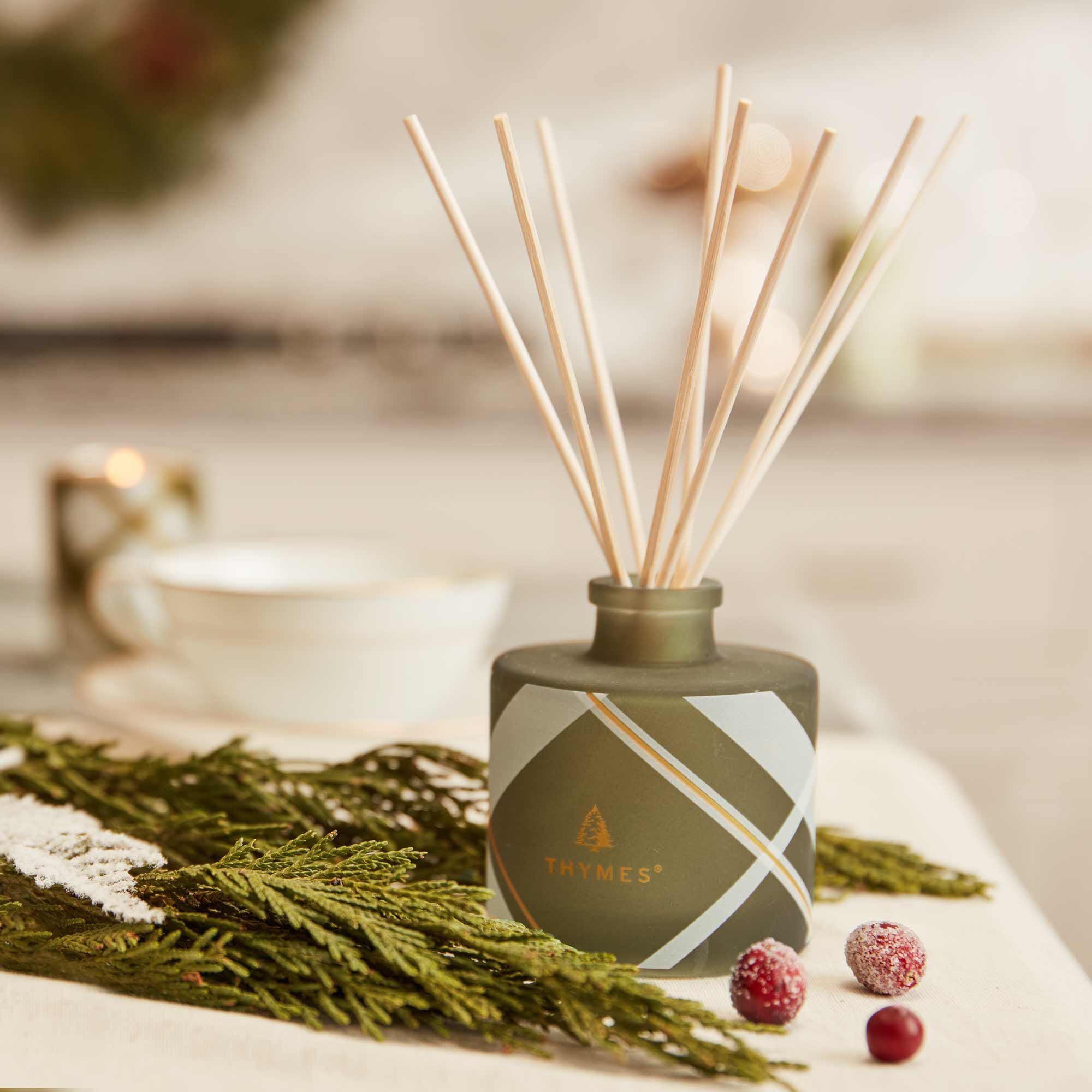 Frasier Fir? Frosted Plaid Petite Reed Diffuser - Image 2