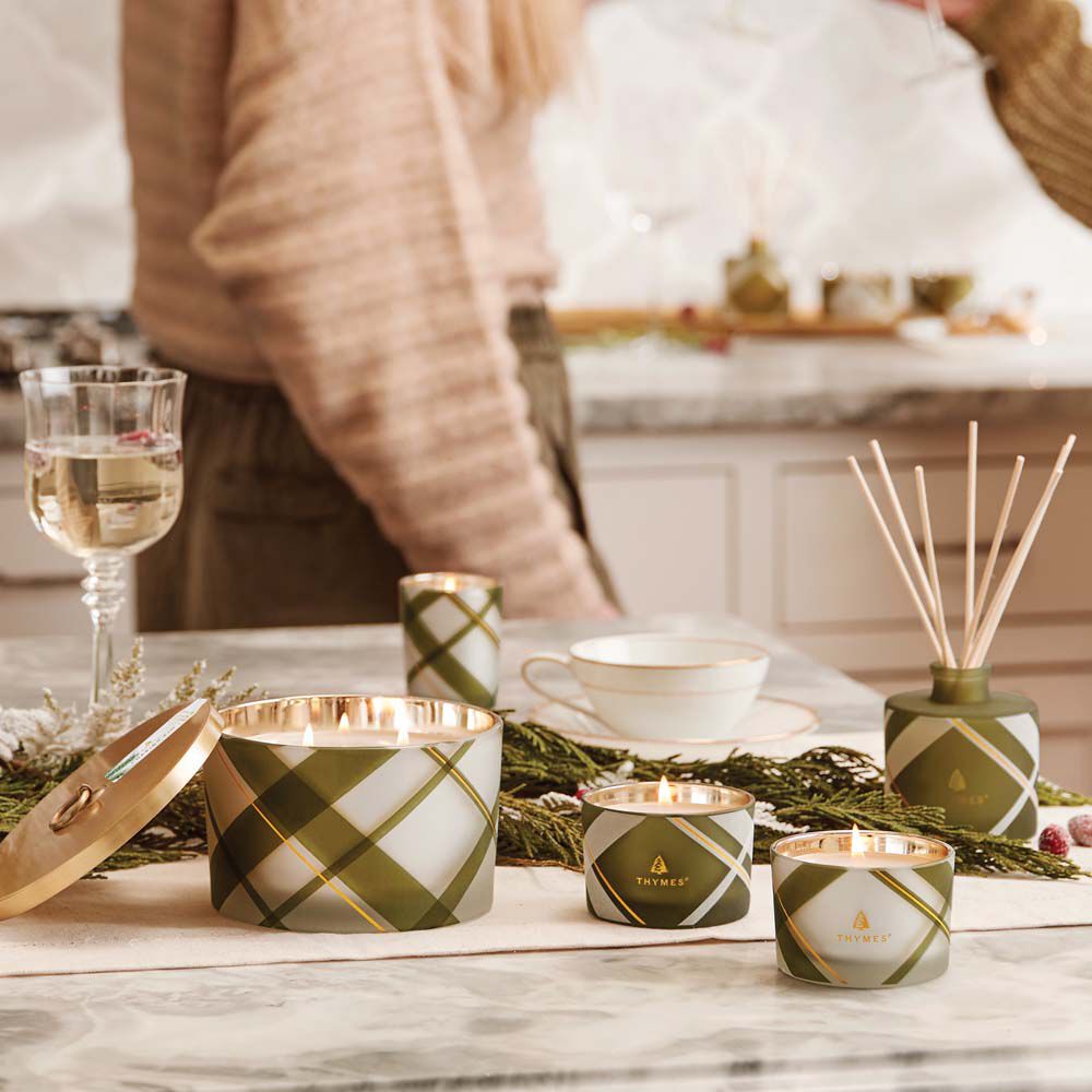 Frasier Fir? Frosted Plaid Petite Reed Diffuser - Image 3